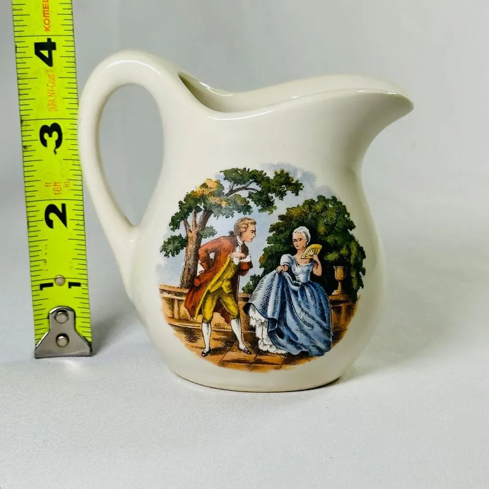 Homer Laughlin Courting Couple Creamer Porcelain 4